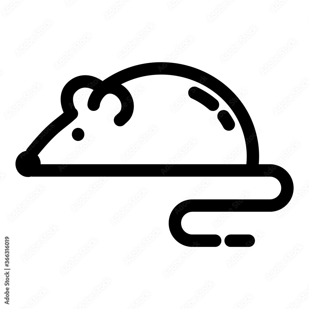 Mouse Science Rodent Vaccine Flat Icon Isolated On White Background Mouse Science Rodent Vaccine Flat Icon Isolated On White Background