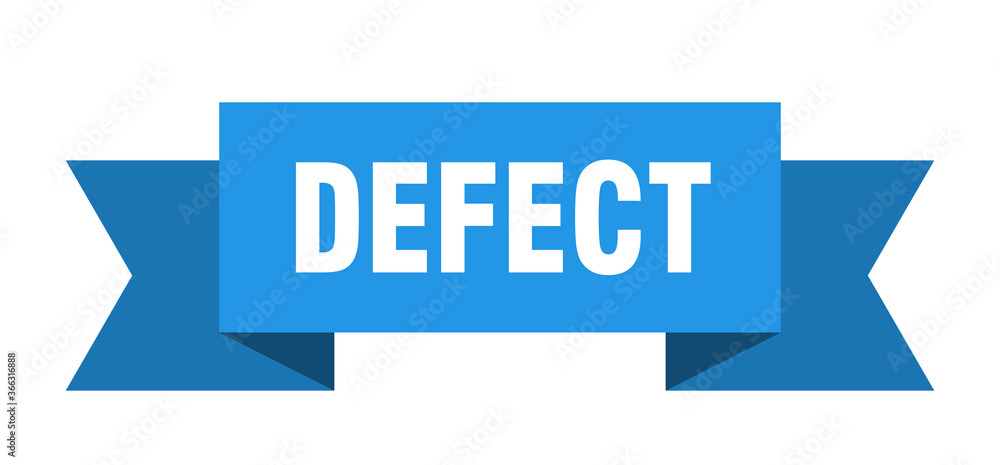defect ribbon. defect paper band banner sign defect ribbon. defect paper band banner sign