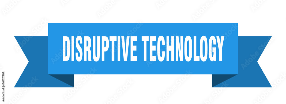 disruptive technology ribbon. disruptive technology paper band banner sign disruptive technology ribbon. disruptive technology paper band banner sign