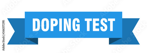doping test ribbon. doping test paper band banner sign