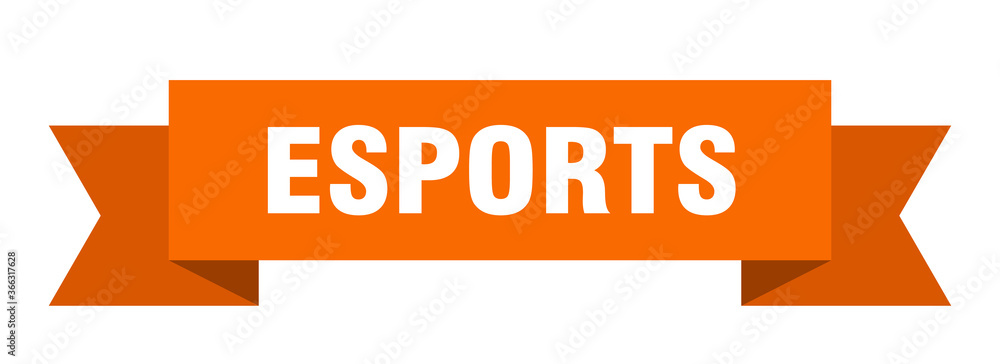 esports ribbon. esports paper band banner sign esports ribbon. esports paper band banner sign
