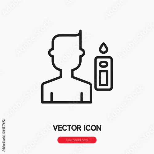 blood test icon vector sign symbol