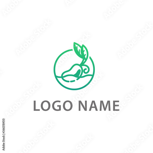 simple logo for agriculture and plants