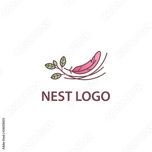 simple nest logo design