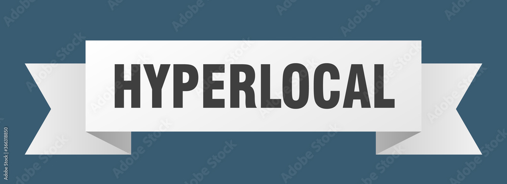hyperlocal ribbon. hyperlocal paper band banner sign hyperlocal ribbon. hyperlocal paper band banner sign