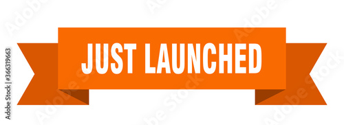 just launched ribbon. just launched paper band banner sign