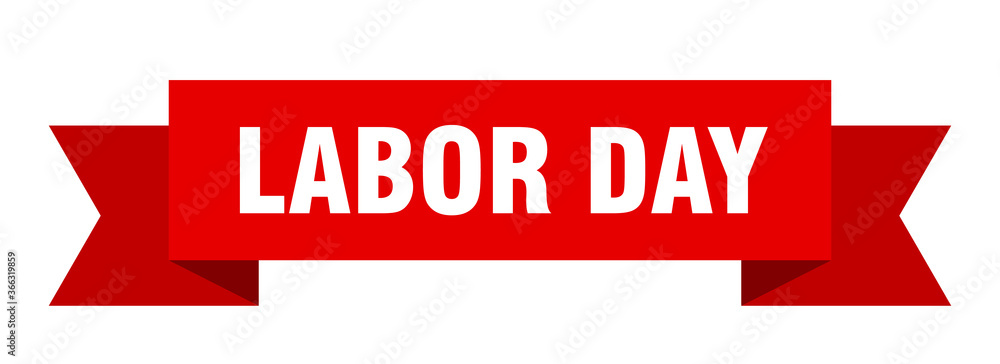 labor day ribbon. labor day paper band banner sign labor day ribbon. labor day paper band banner sign