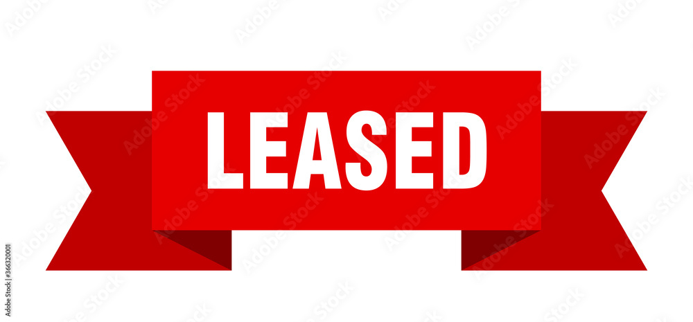 leased ribbon. leased paper band banner sign leased ribbon. leased paper band banner sign