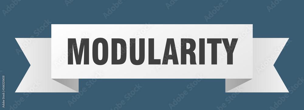 modularity ribbon. modularity paper band banner sign