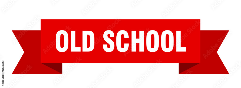 old school ribbon. old school paper band banner sign