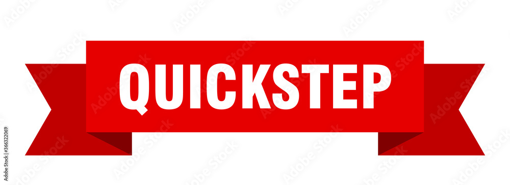 quickstep ribbon. quickstep paper band banner sign