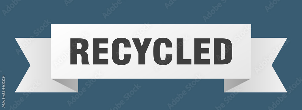 recycled ribbon. recycled paper band banner sign recycled ribbon. recycled paper band banner sign