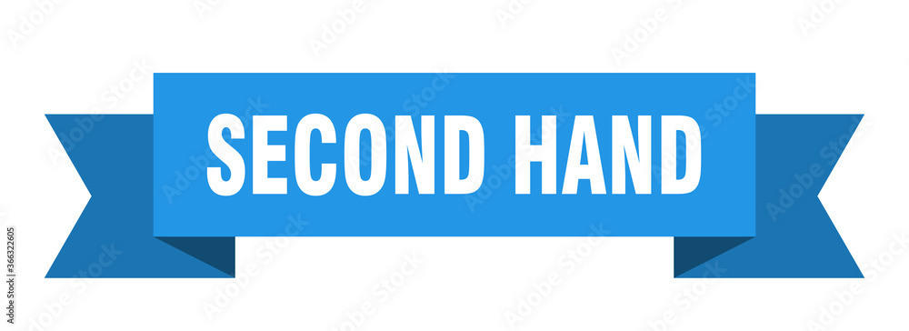 second hand ribbon. second hand paper band banner sign second hand ribbon. second hand paper band banner sign