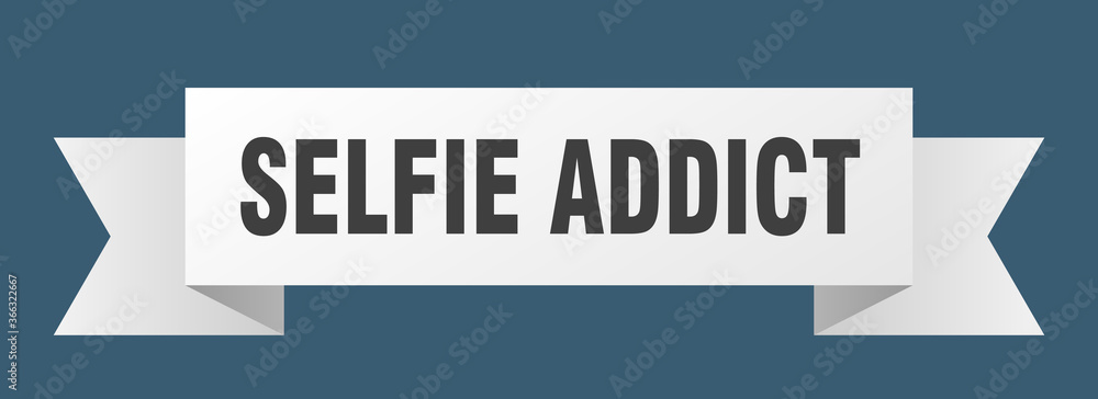 selfie addict ribbon. selfie addict paper band banner sign selfie addict ribbon. selfie addict paper band banner sign