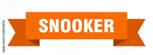 snooker ribbon. snooker paper band banner sign