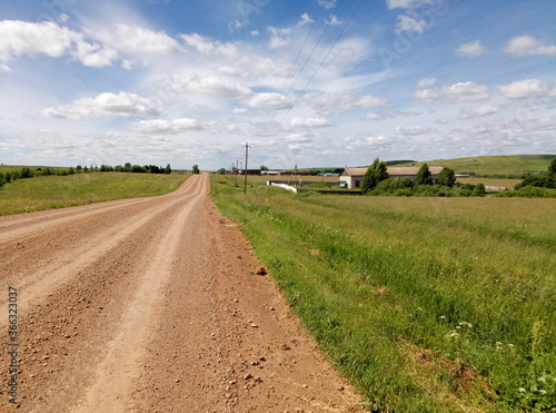 country road in the countryside