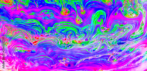 Rainbow colors created by soap  bubble or oil makes can use for background 