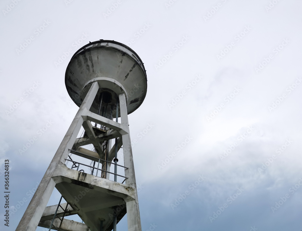 Large water tank with space for text Large water tank with space for text