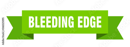 bleeding edge ribbon. bleeding edge paper band banner sign