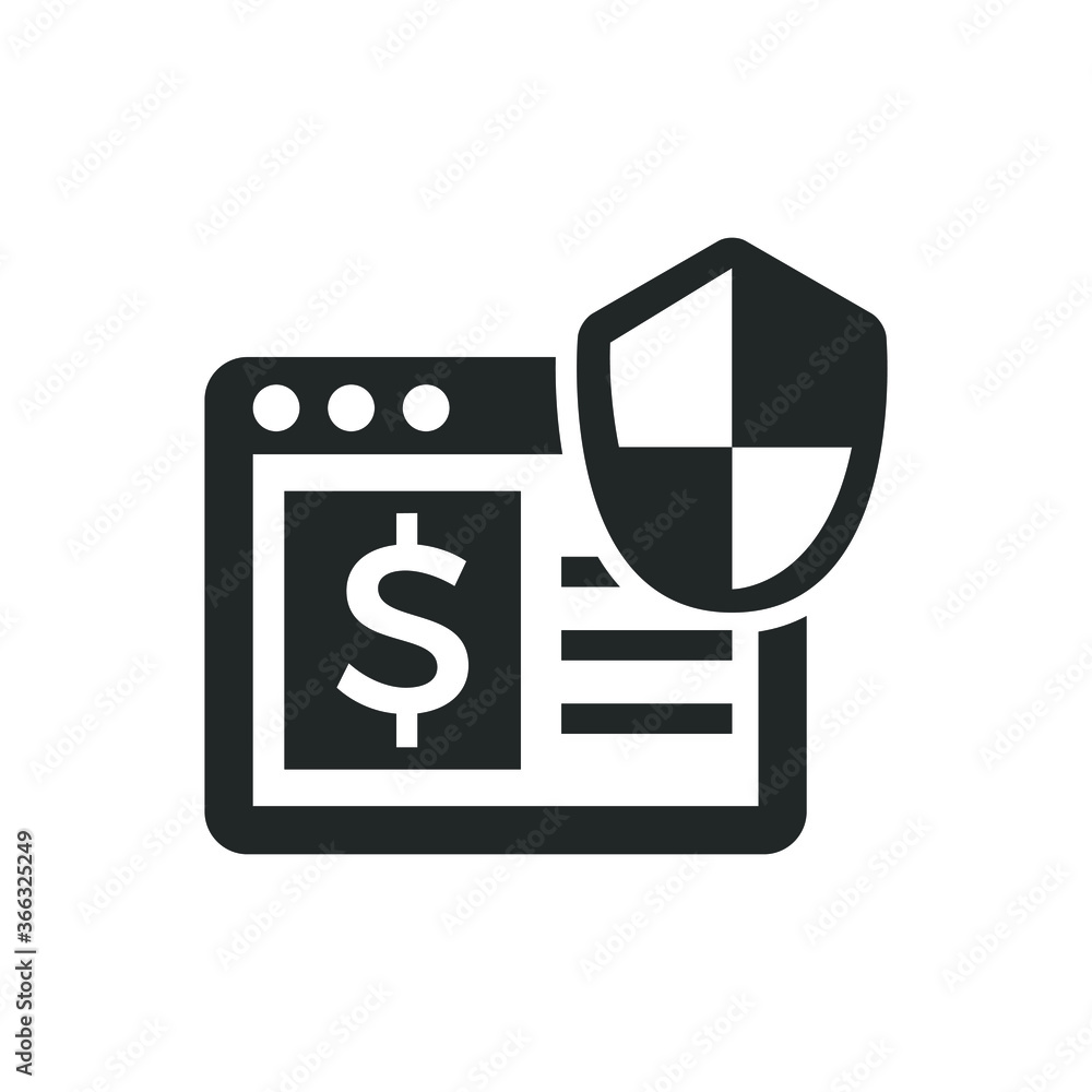 Safe online transaction icon Safe online transaction icon