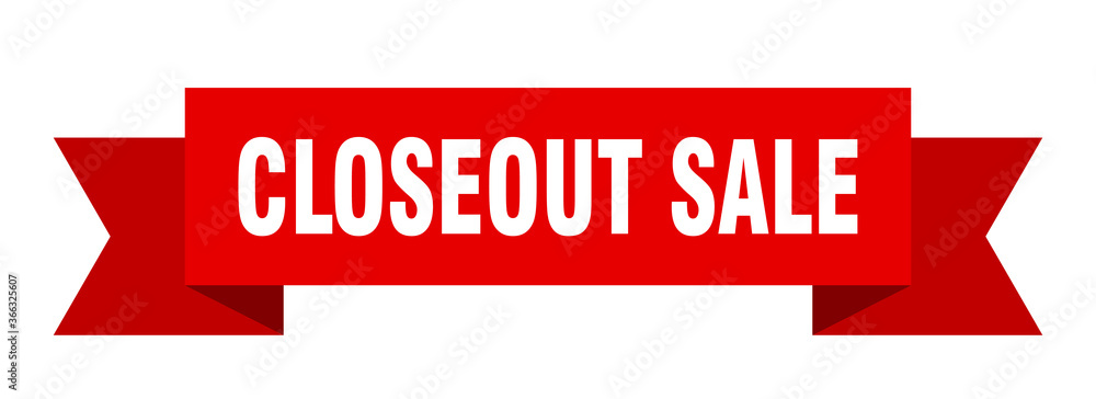 closeout sale ribbon. closeout sale paper band banner sign closeout sale ribbon. closeout sale paper band banner sign