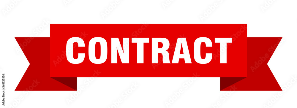 contract ribbon. contract paper band banner sign contract ribbon. contract paper band banner sign