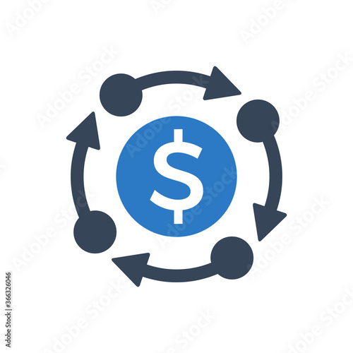 Money flow icon