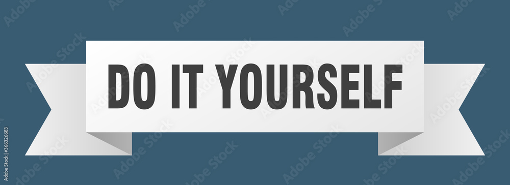 do it yourself ribbon. do it yourself paper band banner sign do it yourself ribbon. do it yourself paper band banner sign