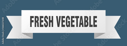 fresh vegetable ribbon. fresh vegetable paper band banner sign