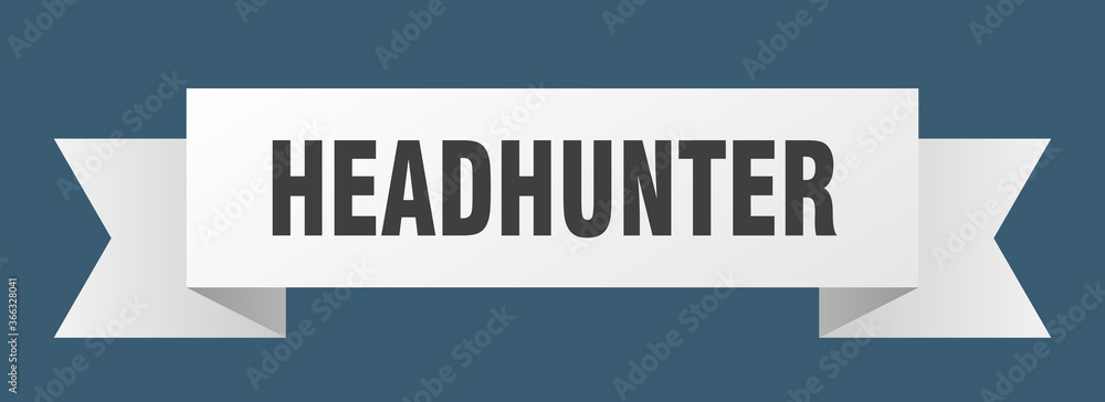 headhunter ribbon. headhunter paper band banner sign headhunter ribbon. headhunter paper band banner sign
