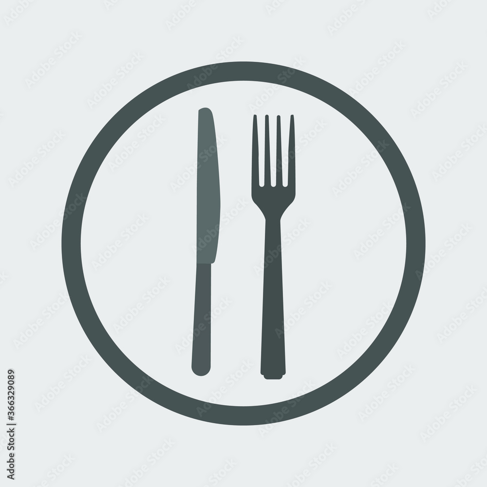 knife with fork in a circle, icon, symbol, vector illustration
knife with fork in a circle, icon, symbol, vector illustration