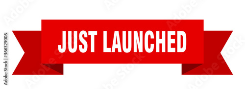 just launched ribbon. just launched paper band banner sign