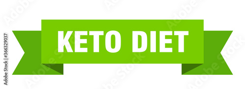 keto diet ribbon. keto diet paper band banner sign