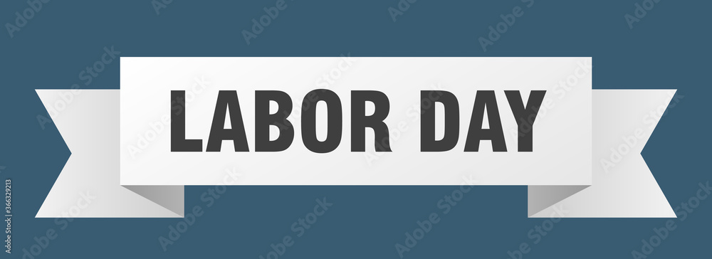 labor day ribbon. labor day paper band banner sign labor day ribbon. labor day paper band banner sign