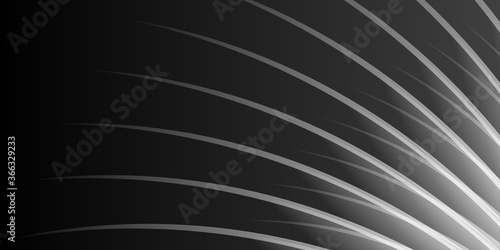 Vector Illustration Modern Black White Abstract Design Geometric Paper Style Background for Presentation Banner