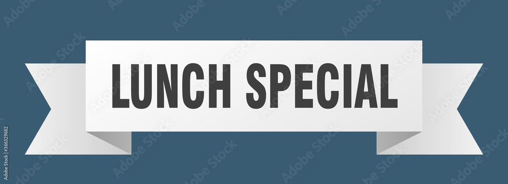 lunch special ribbon. lunch special paper band banner sign lunch special ribbon. lunch special paper band banner sign