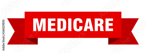 medicare ribbon. medicare paper band banner sign