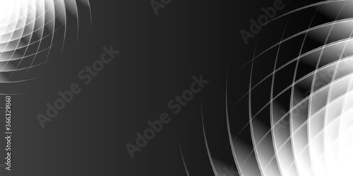Abstract modern black white lines background vector illustration presentation design. Suit for business, corporate, institution, conference, party, festive, seminar, and talks.