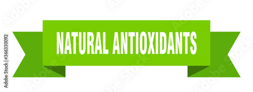 natural antioxidants ribbon. natural antioxidants paper band banner sign
