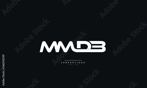 MMDB Letter Business Logo Design Alphabet Icon Vector Symbol