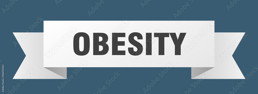 obesity ribbon. obesity paper band banner sign obesity ribbon. obesity paper band banner sign