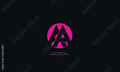 Letter AA Business Logo Design Alphabet Icon Vector Symbol