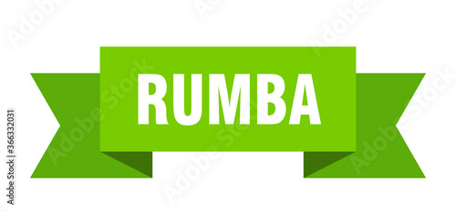 rumba ribbon. rumba paper band banner sign