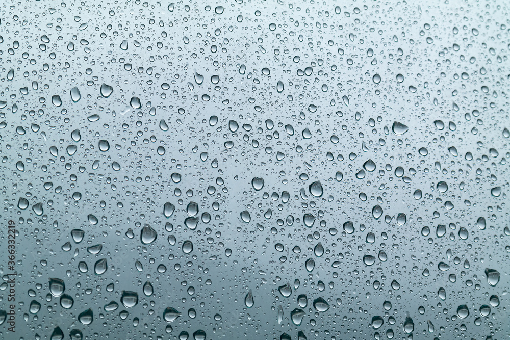 a scene of heavy rain on a clean glass window. a scene of heavy rain on a clean glass window.