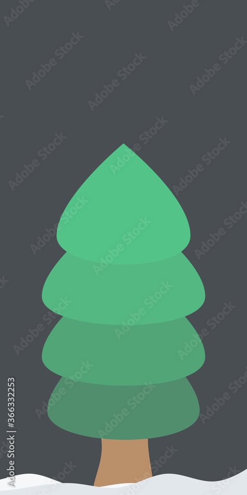 Christmas tree on a mild dark background on a silent night Christmas tree on a mild dark background on a silent night