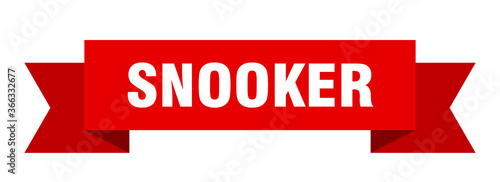 snooker ribbon. snooker paper band banner sign
