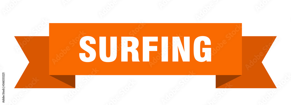 surfing ribbon. surfing paper band banner sign surfing ribbon. surfing paper band banner sign