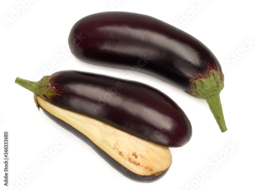Wallpaper Mural eggplant or aubergine vegetable on a white background Torontodigital.ca