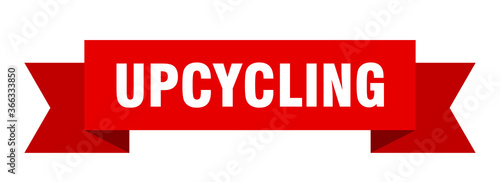 upcycling ribbon. upcycling paper band banner sign