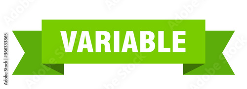 variable ribbon. variable paper band banner sign